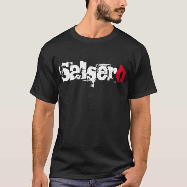 Lönsamt urban Salsero Dancer Modern Teckensnitt T- T Shirt (Framsida)