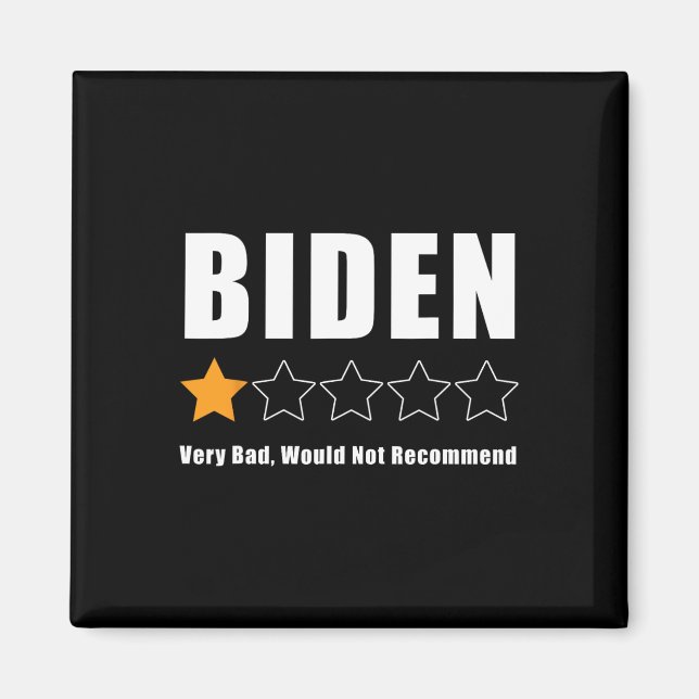 Lönsamt val av kreditbetyg för anti-Biden Pro Trum Magnet (Framsidan)