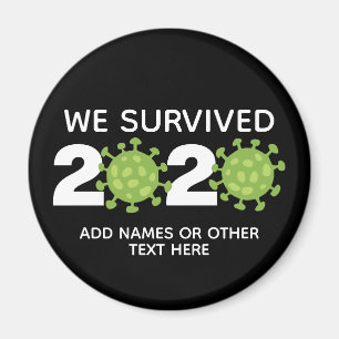 Lönsamt virus - Vi Överlevt 2020 med ett foto Magnet