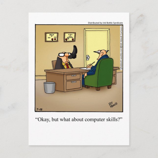 Lönsamt vykort för Business Humor (Framsida)