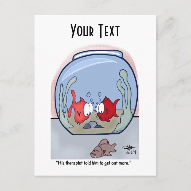 Lönsamt vykort för fiskartikel (Framsida)