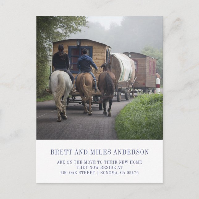 Lönsamt vykort för Flytta-meddelande (Framsida)