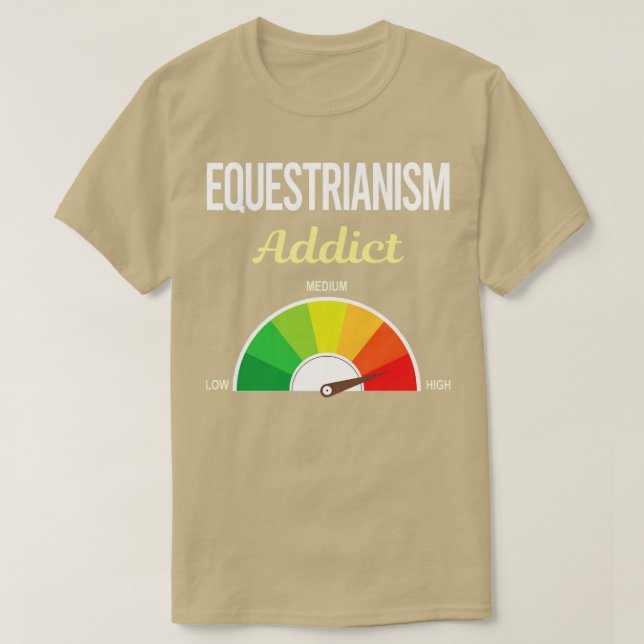 Lönt  för Equestrianism Horse T Shirt (Design framsida)