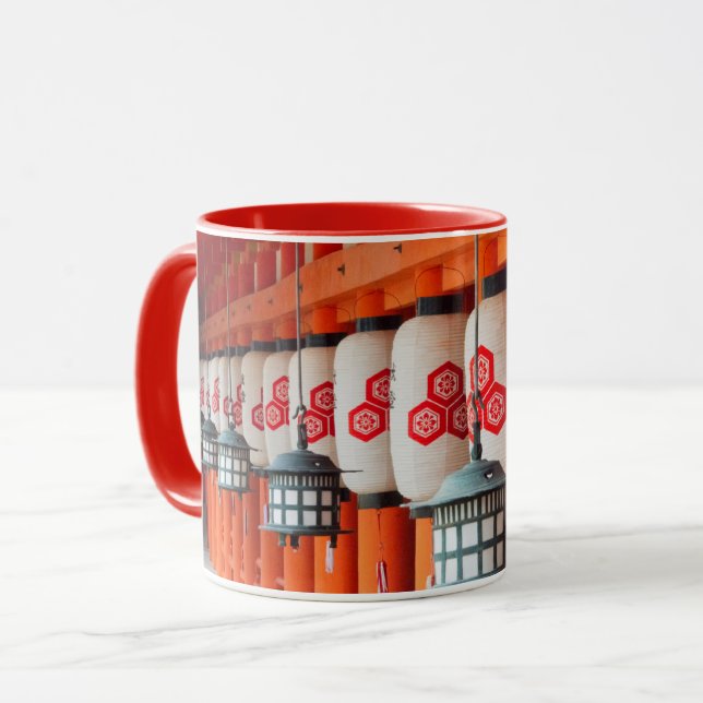 Löntänder inuti Itsukushima Shrine Mugg (Framsida vänster)