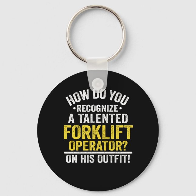 Lony Forklift Operator Driver Quote Gift Idea Nyckelring (Framsida)