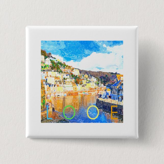 Looe - Cornwall UK Knapp (Framsida)
