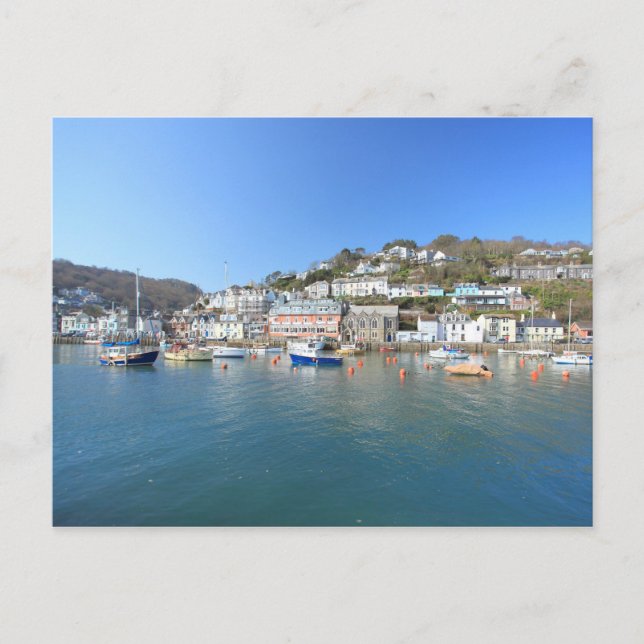 Looe in Cornwall Vykort (Framsida)