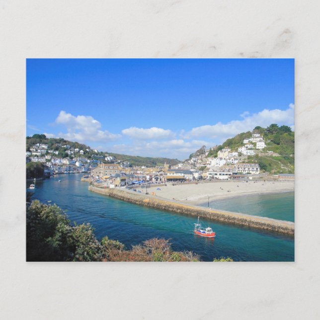 Looe in Cornwall Vykort (Framsida)