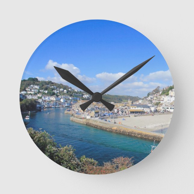 Looe Wall Clock Rund Klocka (Framsida)