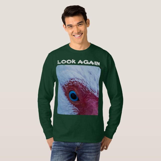 Look Again Herr Långärmad T Shirt (Hel framsida)