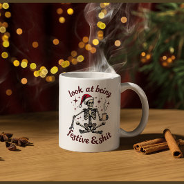 look at me being all festive Mug Två-Tonad Mugg