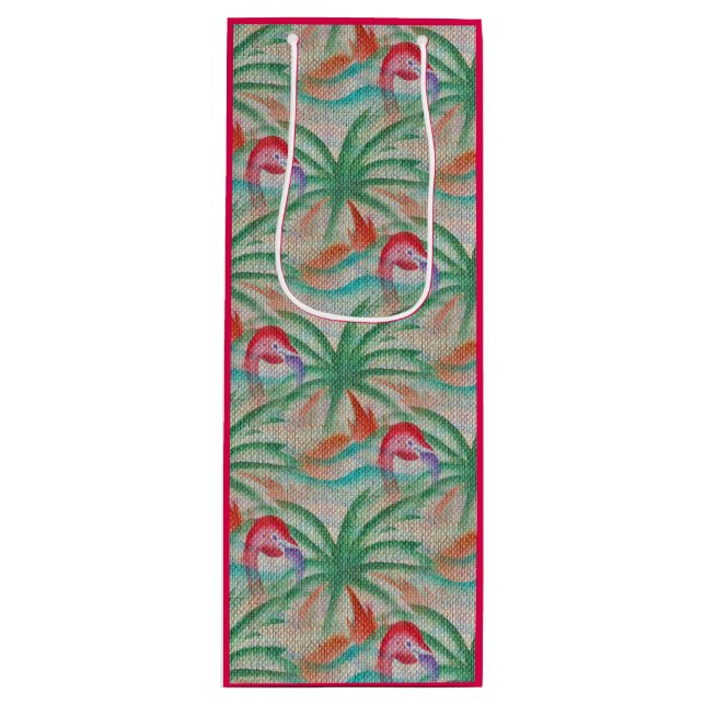 Look för FlamingopalmträdBurlap (Framsidan)