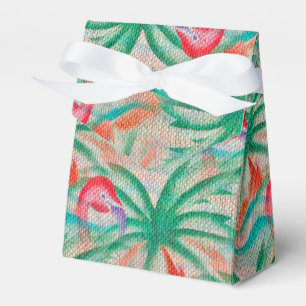 Look för FlamingopalmträdBurlap Presentaskar