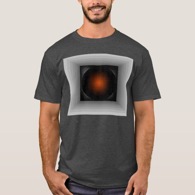 Look för illusion för optiska Tshirtgrå färg Tee Shirt (Framsida)
