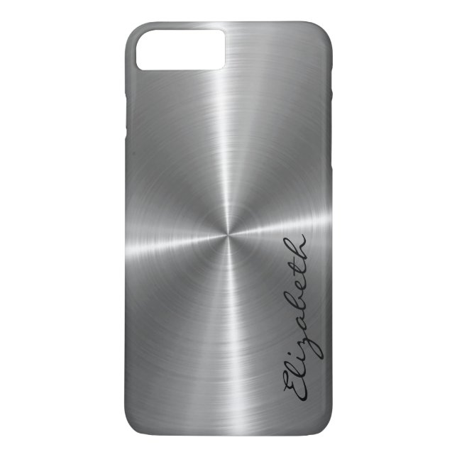 Look för kromrostfritt stålmetall Case-Mate iPhone skal (Baksida)