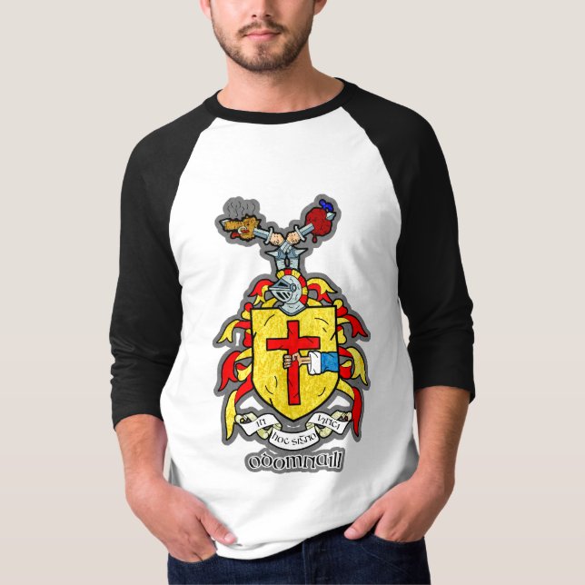 Look för O'Donnell vapensköldgrunge Tee (Framsida)