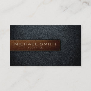 Look för professionellsvartläder visitkort