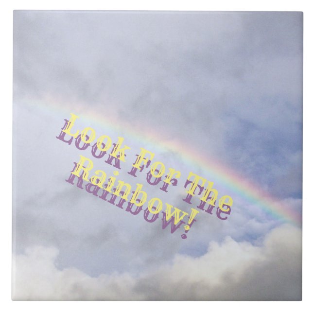 "LOOK FOR RAINBOW"/RAINBOW IN HIMLAR KAKELPLATTA (Framsidan)