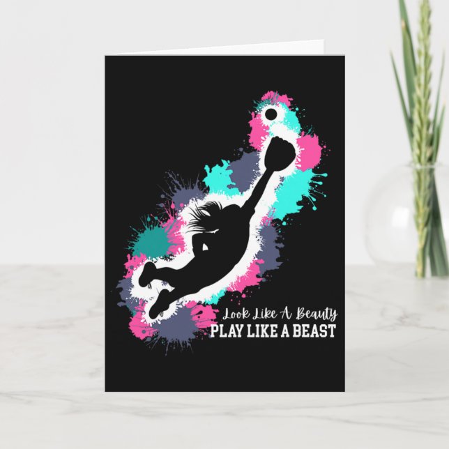 Look Like A Beauty - Play Like A Beast - Fun Softl Kort (Framsida)