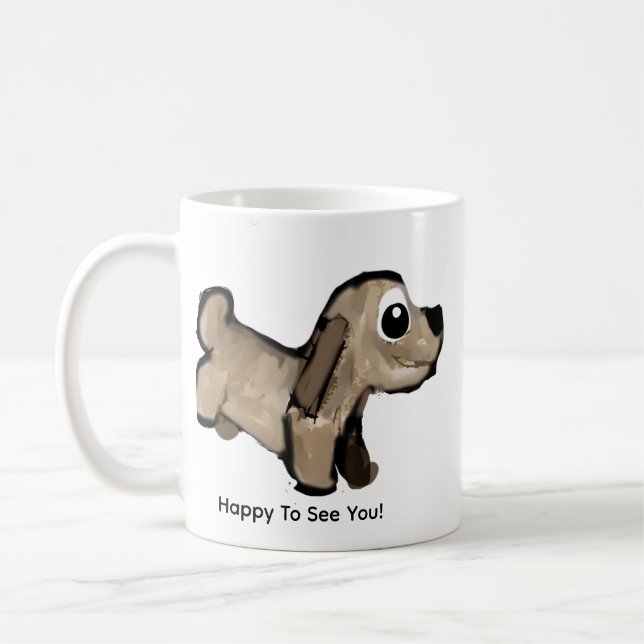 Look Who Comes Running Kaffemugg (Vänster)