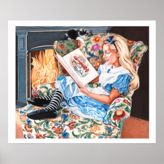 lookGlass Alice:läsning ignorerar bilden Poster