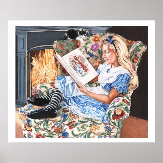 lookGlass Alice:läsning ignorerar bilden Poster (Framsidan)