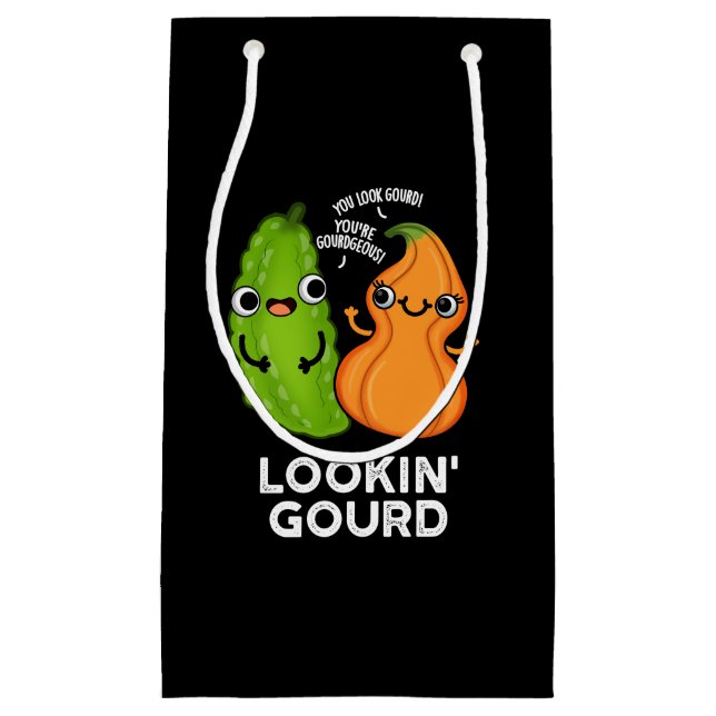 Lookin Gourd Funny Veggie Pun Mörk BG (Framsidan)
