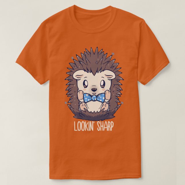 Lookin Vass Dapper Hedgehog T Shirt (Design framsida)