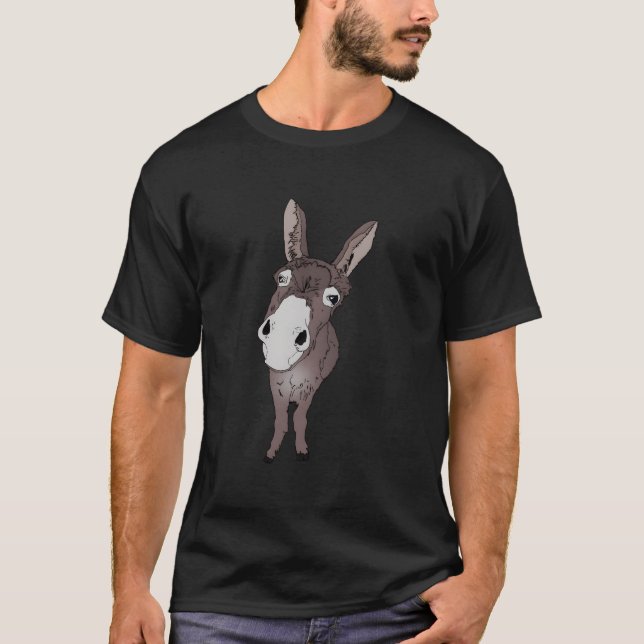 Looking Donkey For Donkeys Horses T Shirt (Framsida)