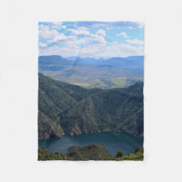 Looking Down At The Gunnison River Fleecefilt