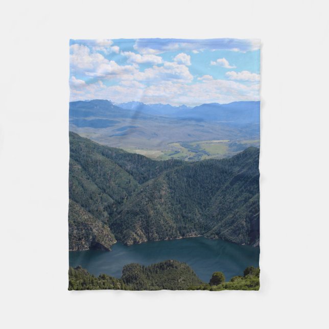 Looking Down At The Gunnison River Fleecefilt (Framsidan)