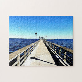 Looking Down The Pier Pussel