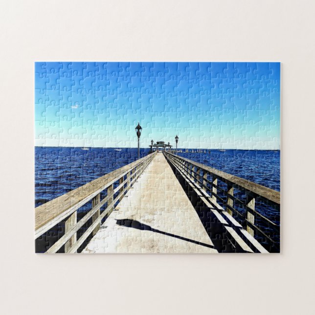 Looking Down The Pier Pussel (Horisontell)