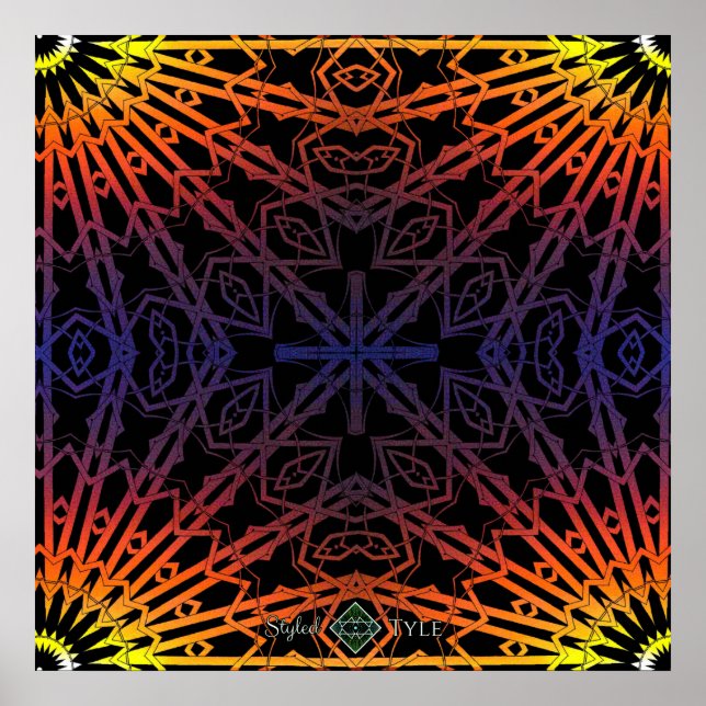 Looking Glass Cross ( regnbåge ) Poster (Framsidan)