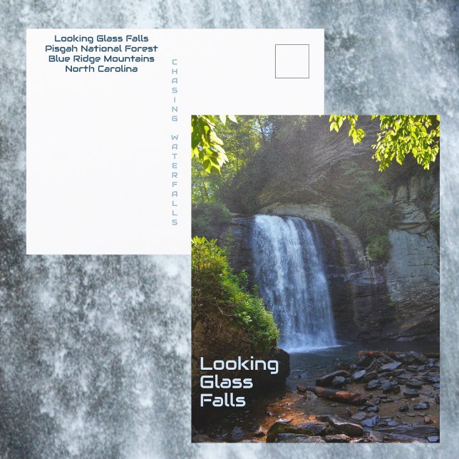 Looking Glass Falls Blue Ridge Mountains Vattenfal Vykort (Skapare uppladdad)
