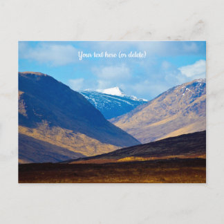 Looking towards Glen Etive, Scotland Postcard Vykort