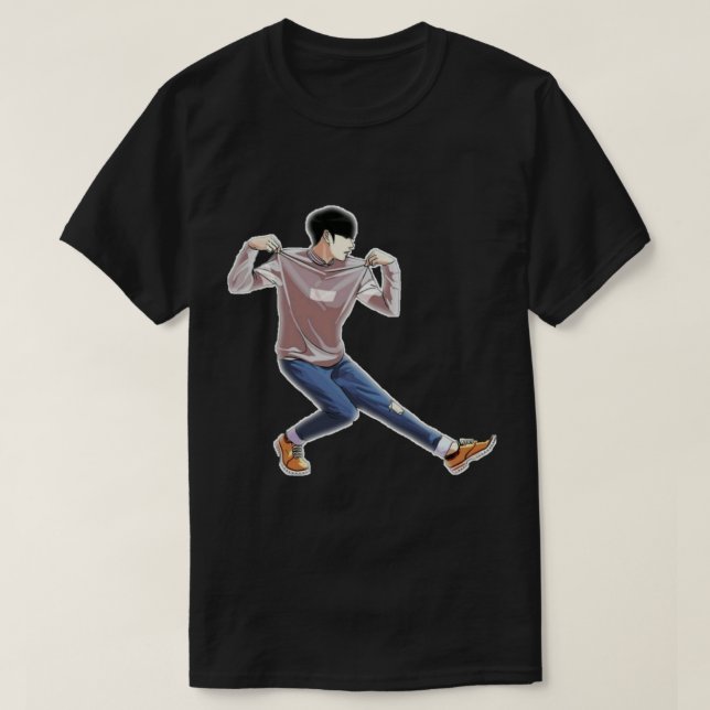 Lookism Gun webtoon Gun T Shirt (Design framsida)