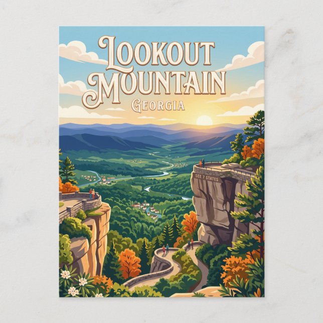 Lookout Mountain, Georgia Vykort (Framsida)