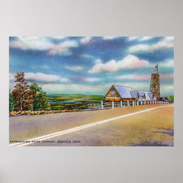 Lookout-scen för inflygningspunkt för Mohican-spår Poster (Framsidan)