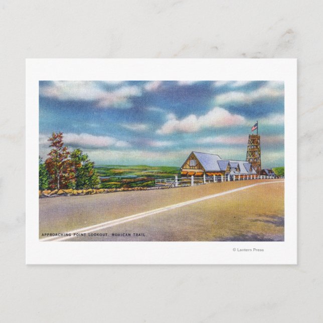 Lookout-scen för inflygningspunkt för Mohican-spår Vykort (Framsida)