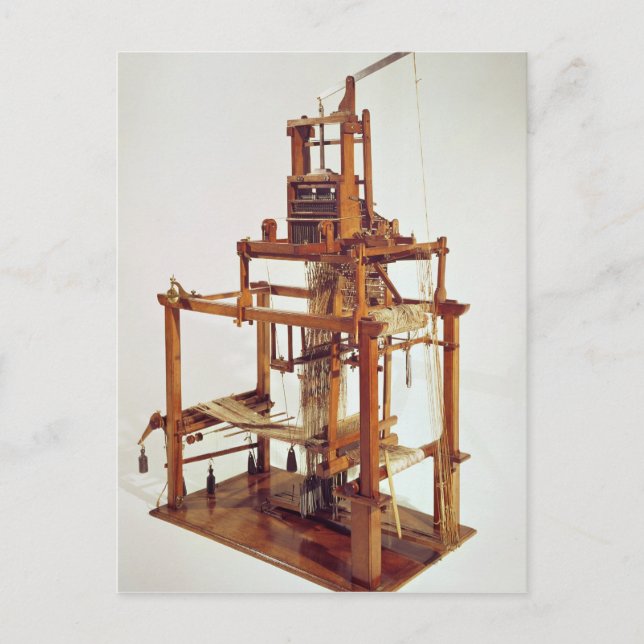 Loom designad av Joseph Marie Jacquard Vykort (Framsida)