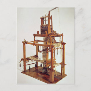 Loom designad av Joseph Marie Jacquard Vykort