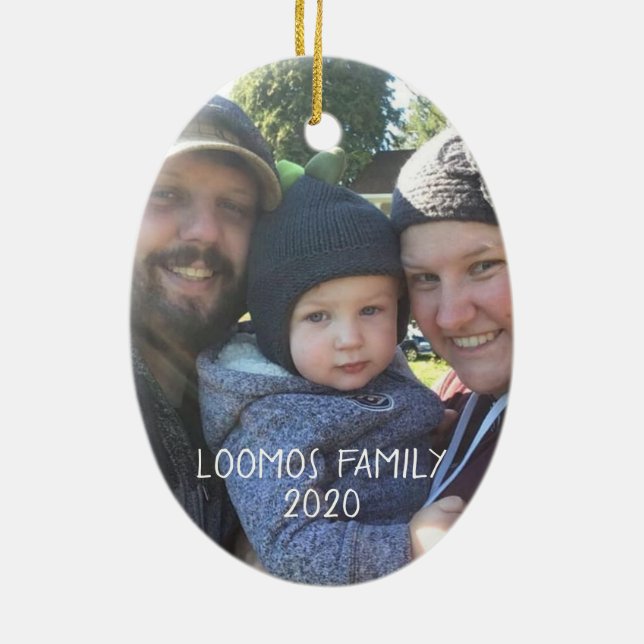 Loomos Family Julgransprydnad Keramik (Baksidan)