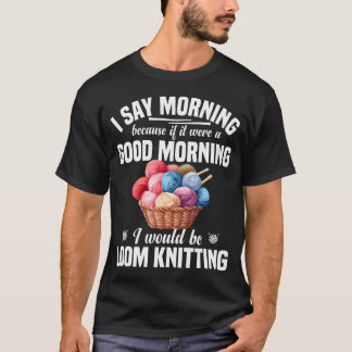 Loomstickningsfilt Fiberkonstnär Virkad Loomstickn T Shirt