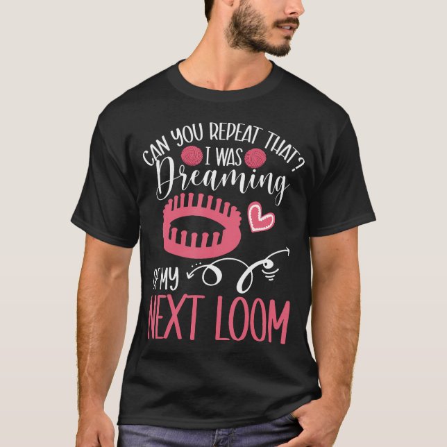 Loomstickningsvirkande Fiberkonstnär Garn Loomstic T Shirt (Framsida)