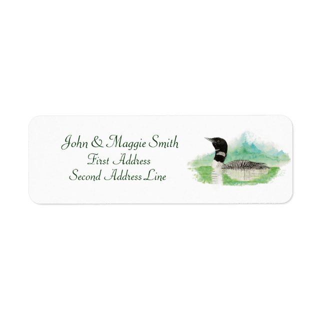 Loon Address Label Returadress Etikett (Framsidan)