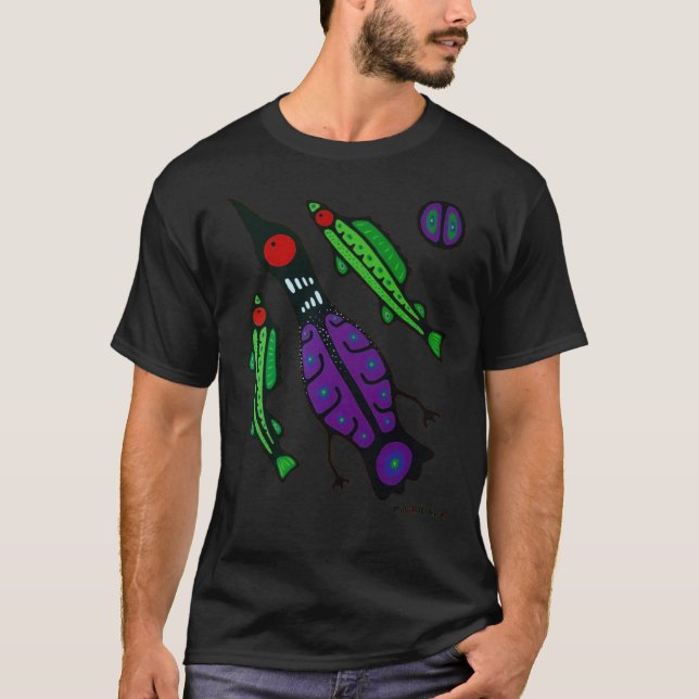 loon &amp; fish Classic T-Shirt (Framsida)