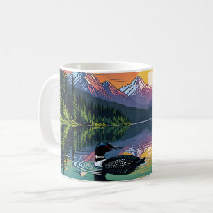 Loon at Sunset Kaffemugg