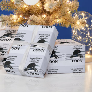 Loon Common Loon Bird Sjö Funny Presentpapper