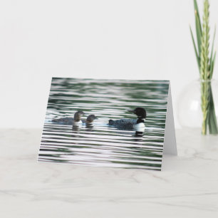 Loon Family Greeting-kort Kort